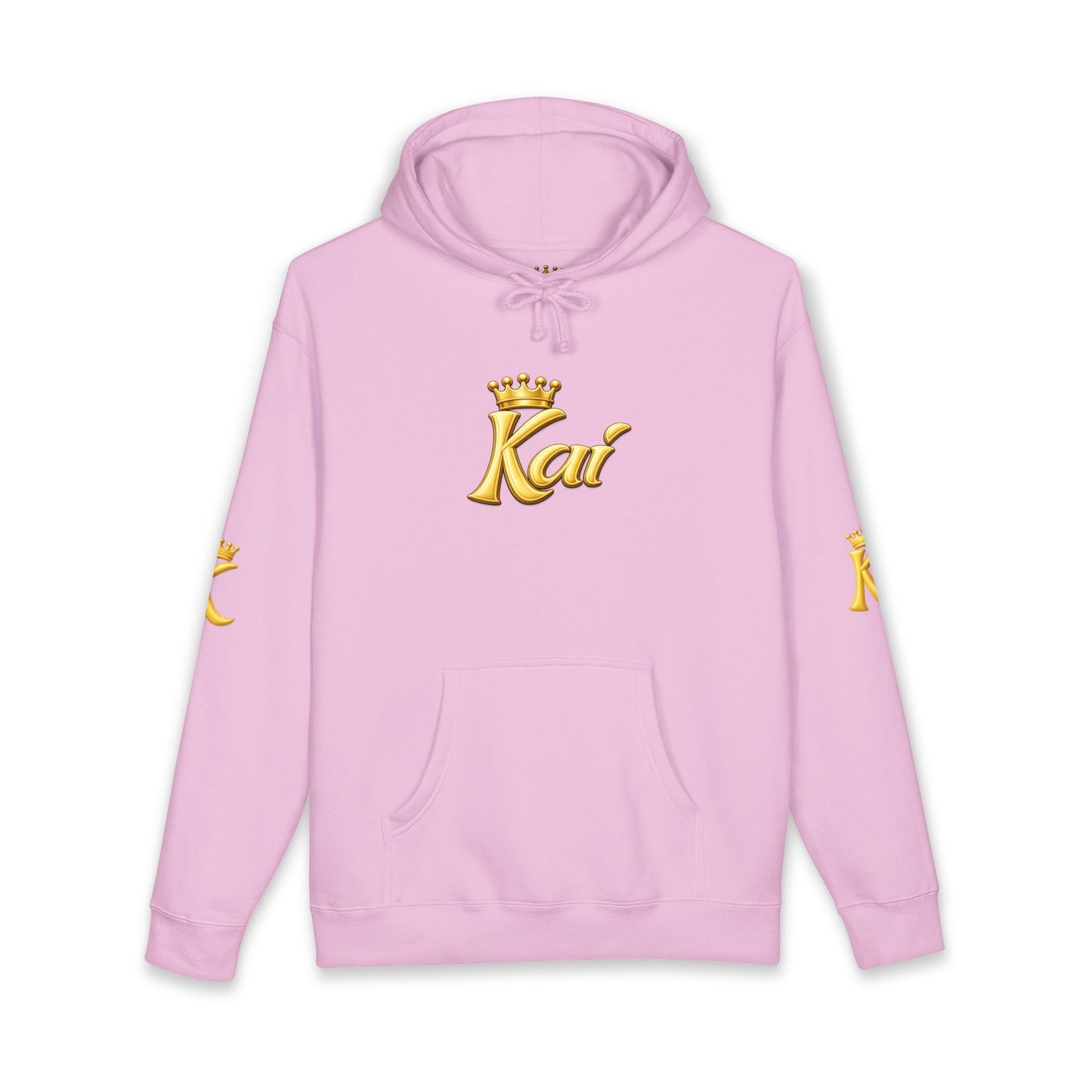 Kai Crown Hoodie — Personalized Gold Script Pullover