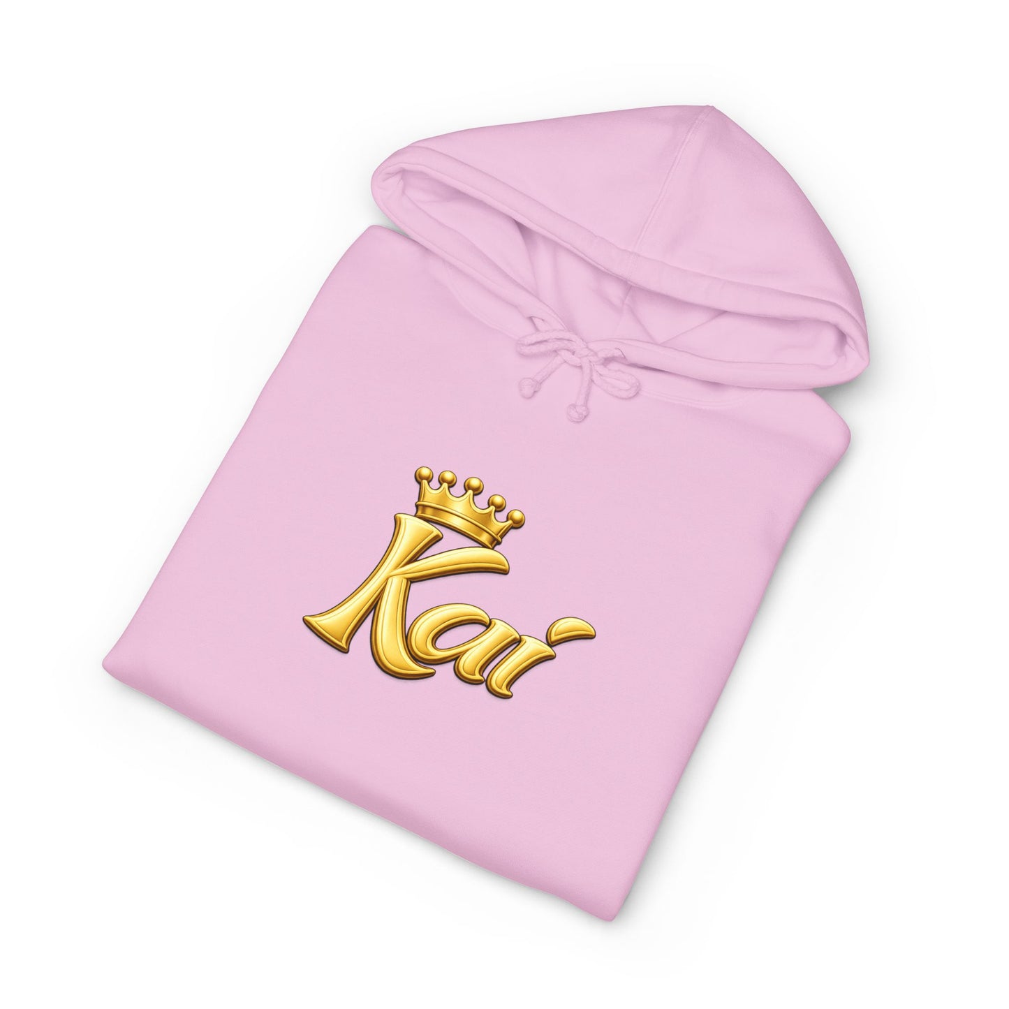 Kai Crown Hoodie — Personalized Gold Script Pullover