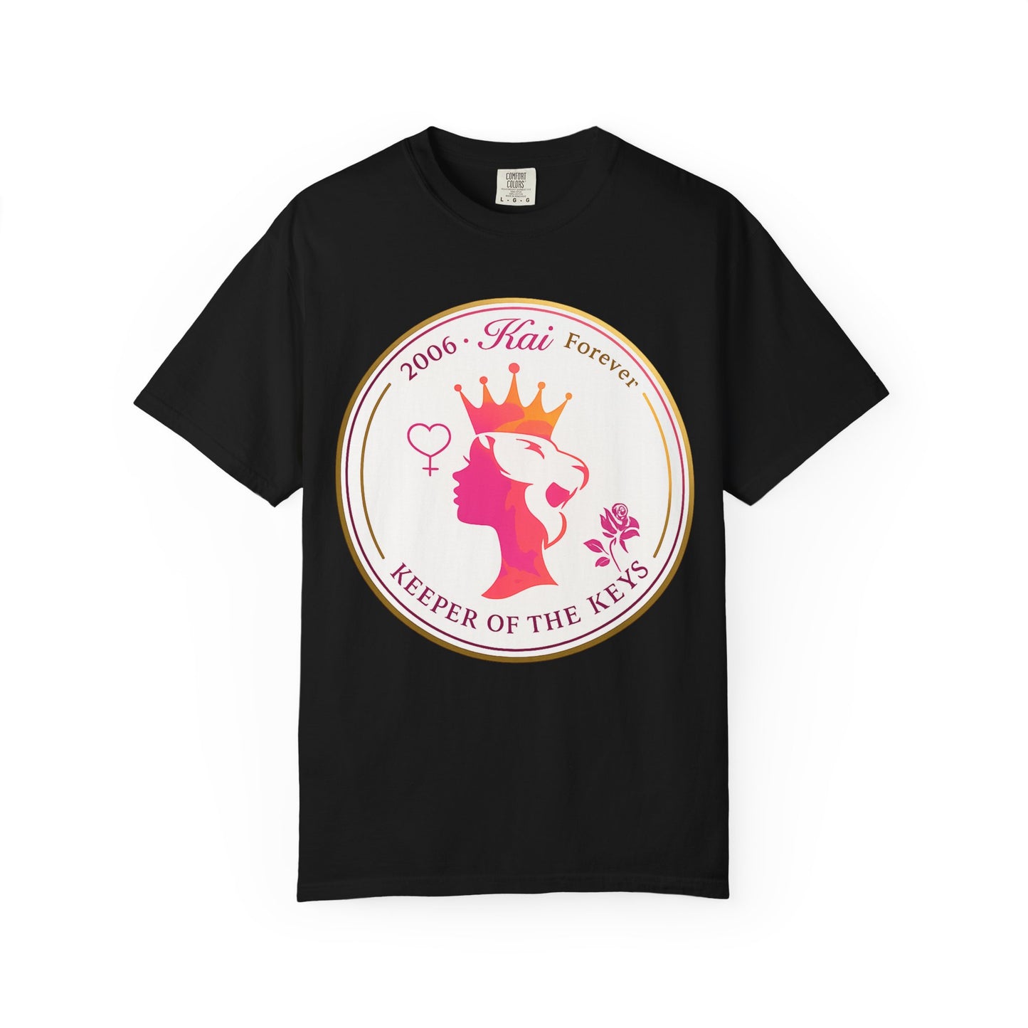 Keeper of the Keys T-Shirt — '2006 Kai Forever' Crowned Lioness Graphic