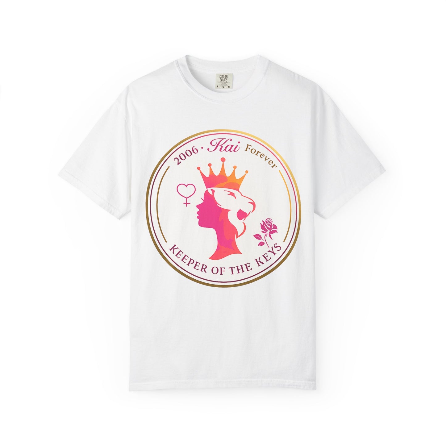 Keeper of the Keys T-Shirt — '2006 Kai Forever' Crowned Lioness Graphic