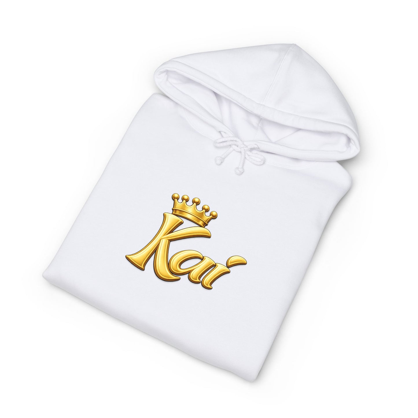 Kai Crown Hoodie — Personalized Gold Script Pullover