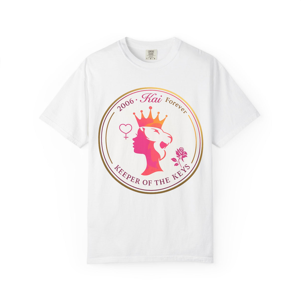 Keeper of the Keys T-Shirt — '2006 Kai Forever' Crowned Lioness Graphic