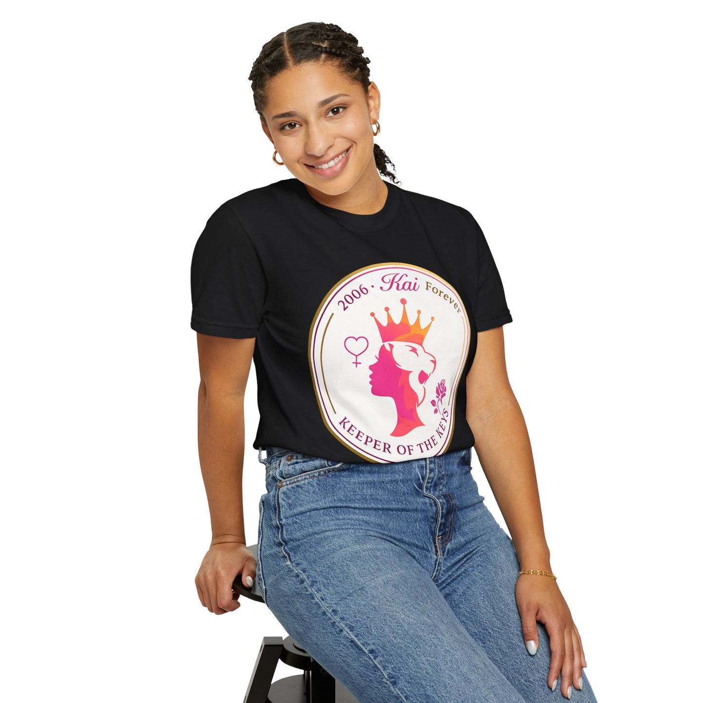 Keeper of the Keys T-Shirt — '2006 Kai Forever' Crowned Lioness Graphic